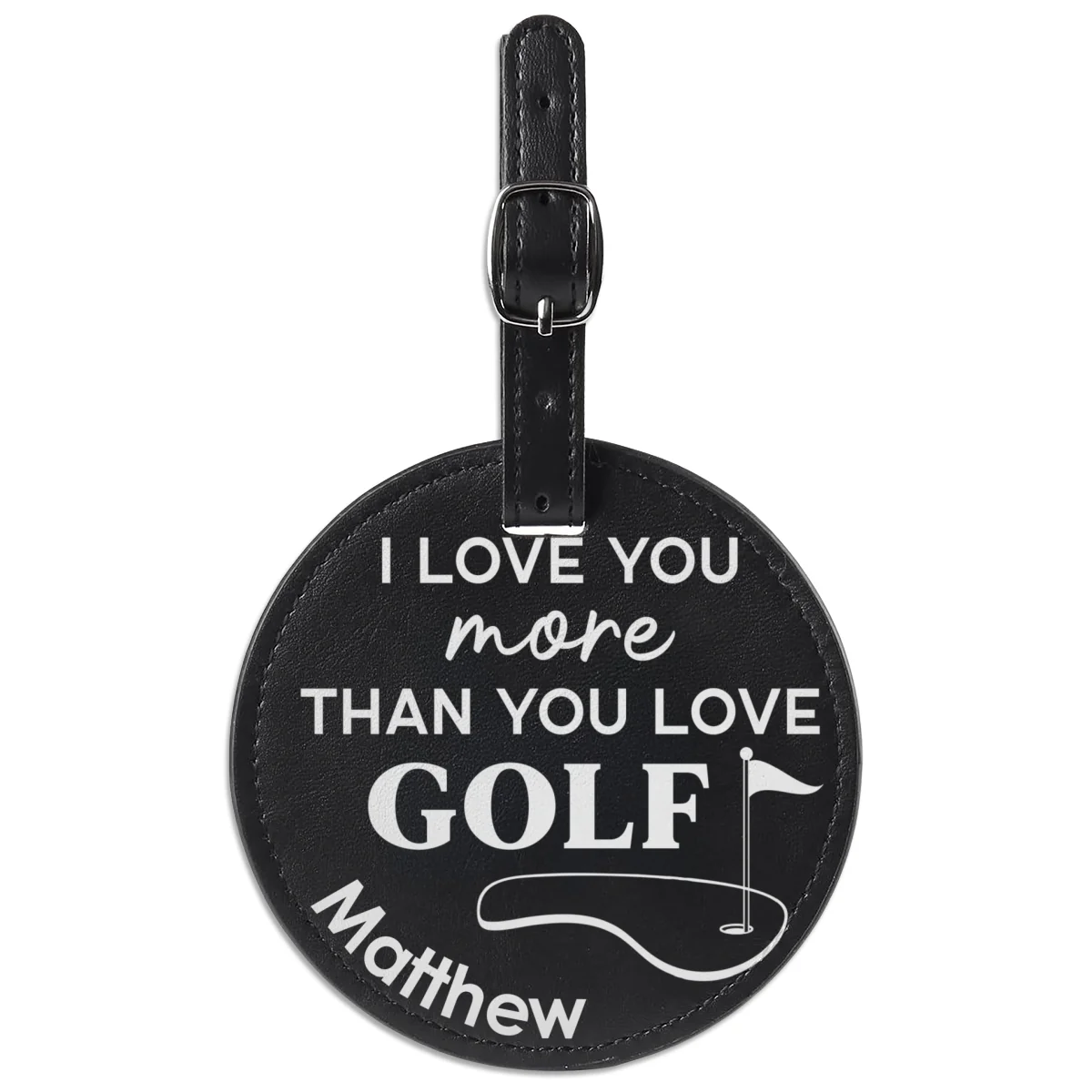 I Love You More - Personalized Custom Golf Tee Bag - Image 8