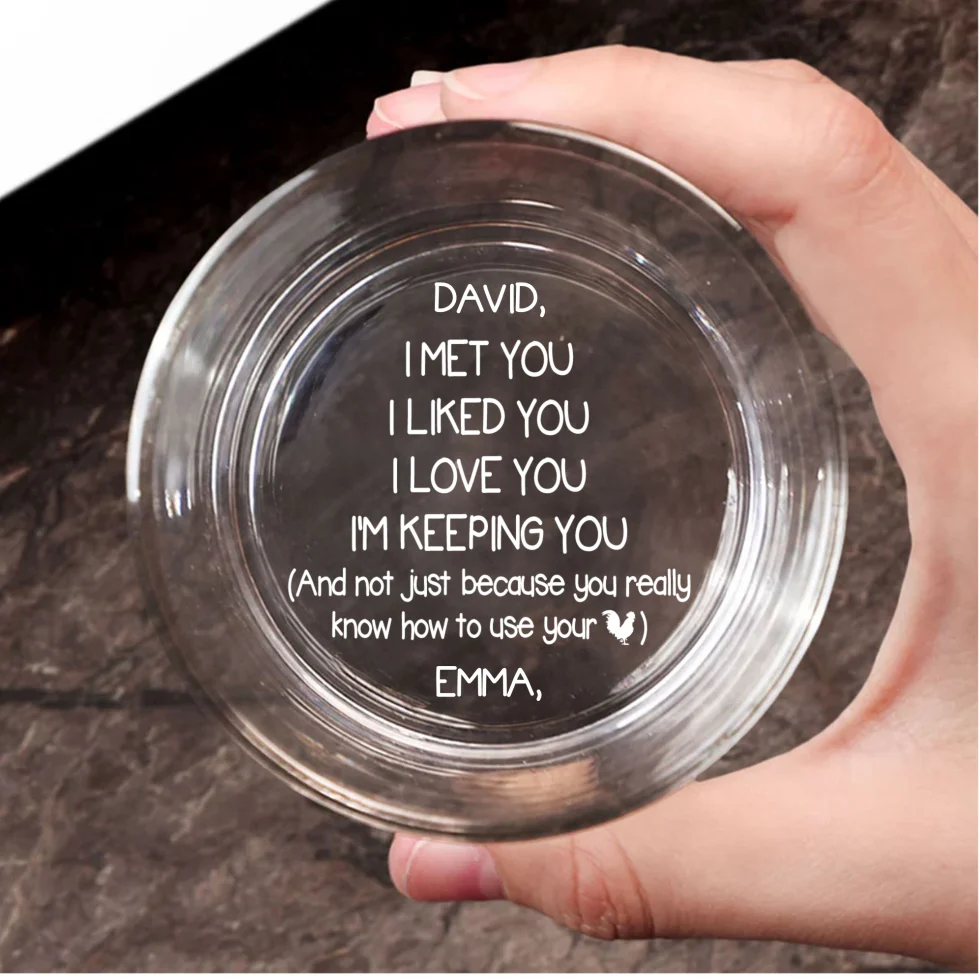 I Love You Not Because - Personalized Custom Engraved Whiskey Glass - Image 6