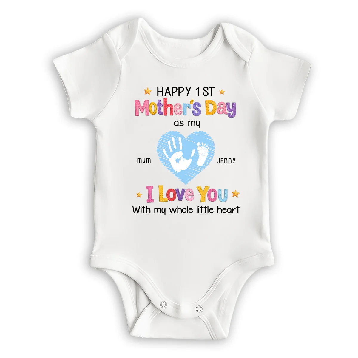 I Love You - Personalized Custom Baby Onesie - Image 7