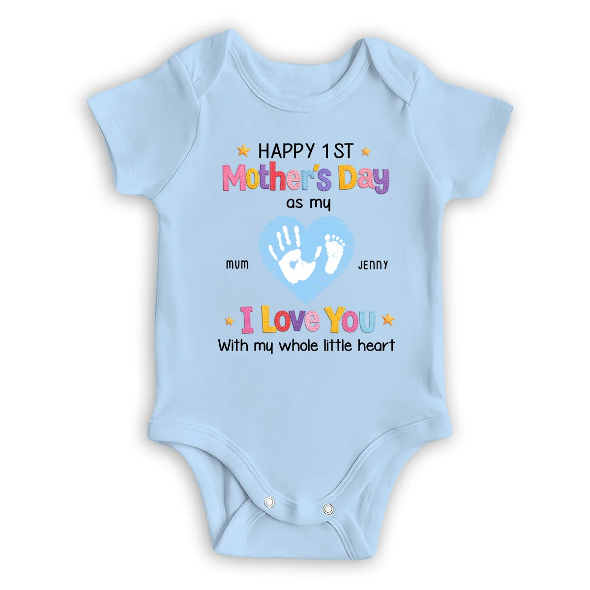 I Love You - Personalized Custom Baby Onesie - Image 8