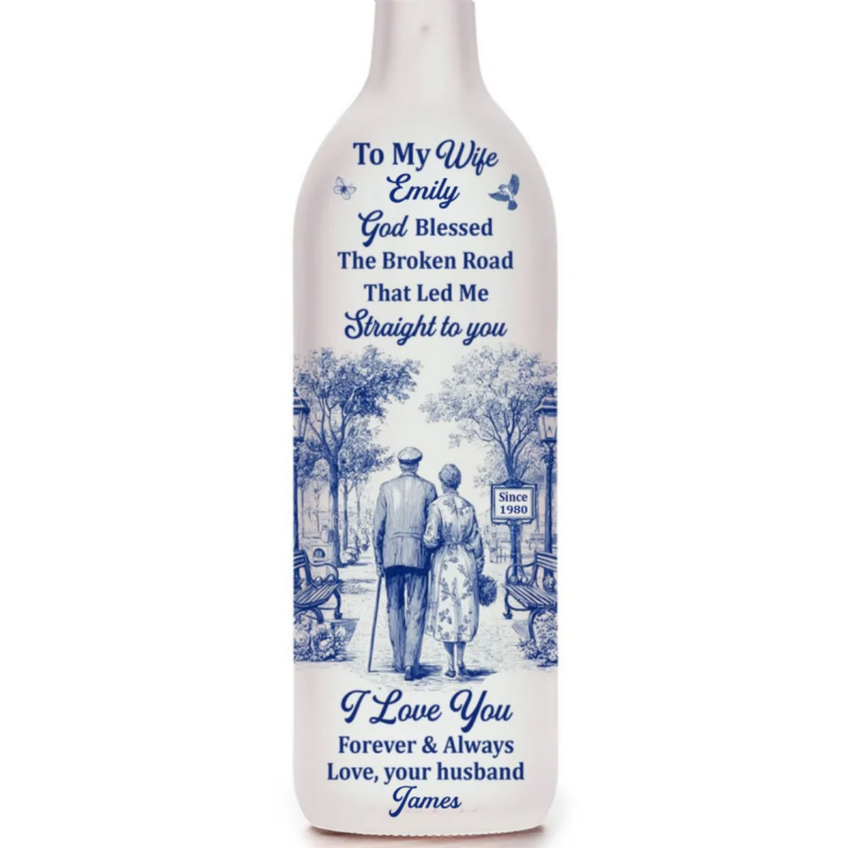 I Love You - Personalized Custom Bottle Lamp - Image 5