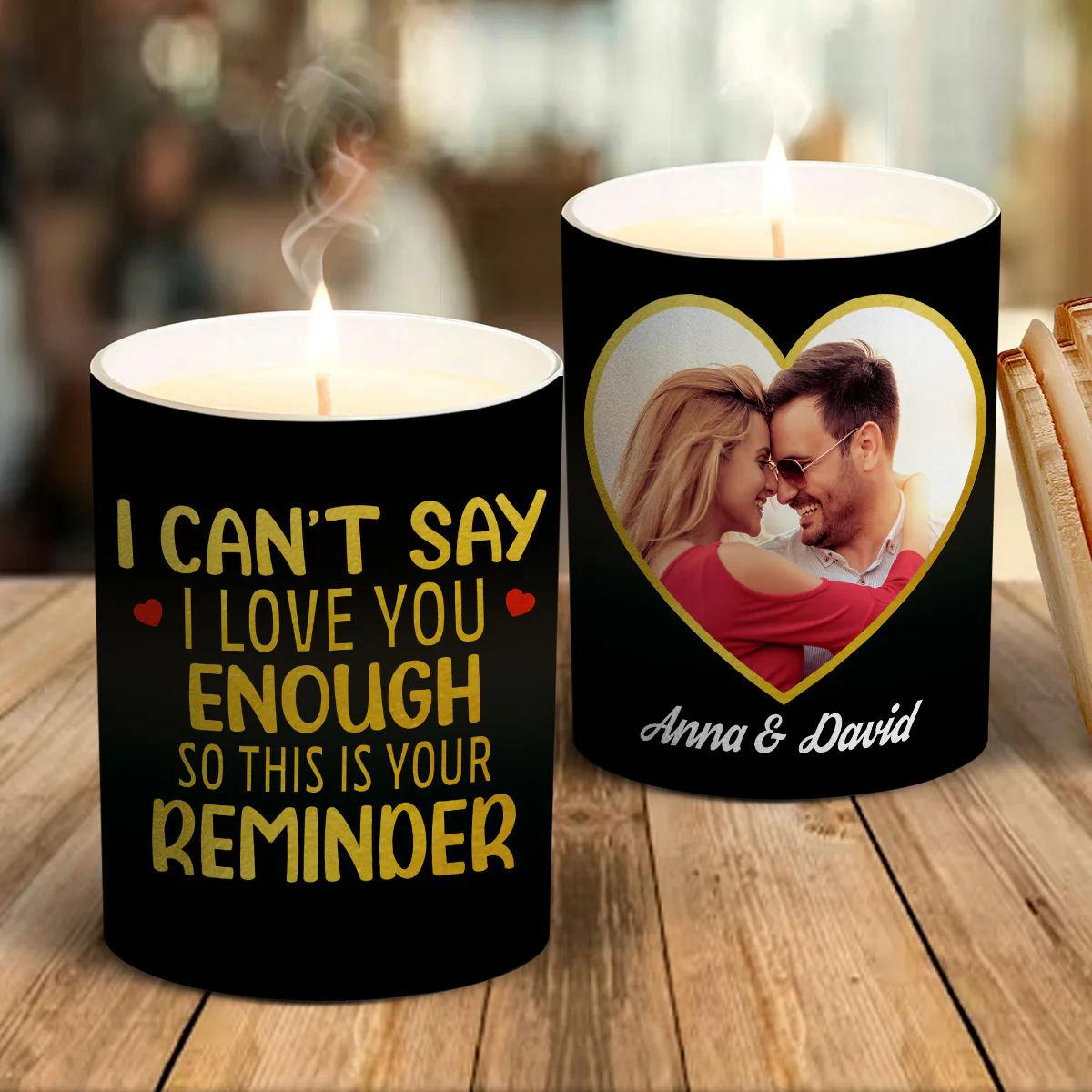 I Love You - Personalized Custom Candle - Image 2