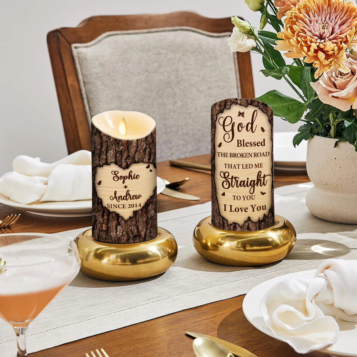 I Love You - Personalized Custom LED Candle - Image 4