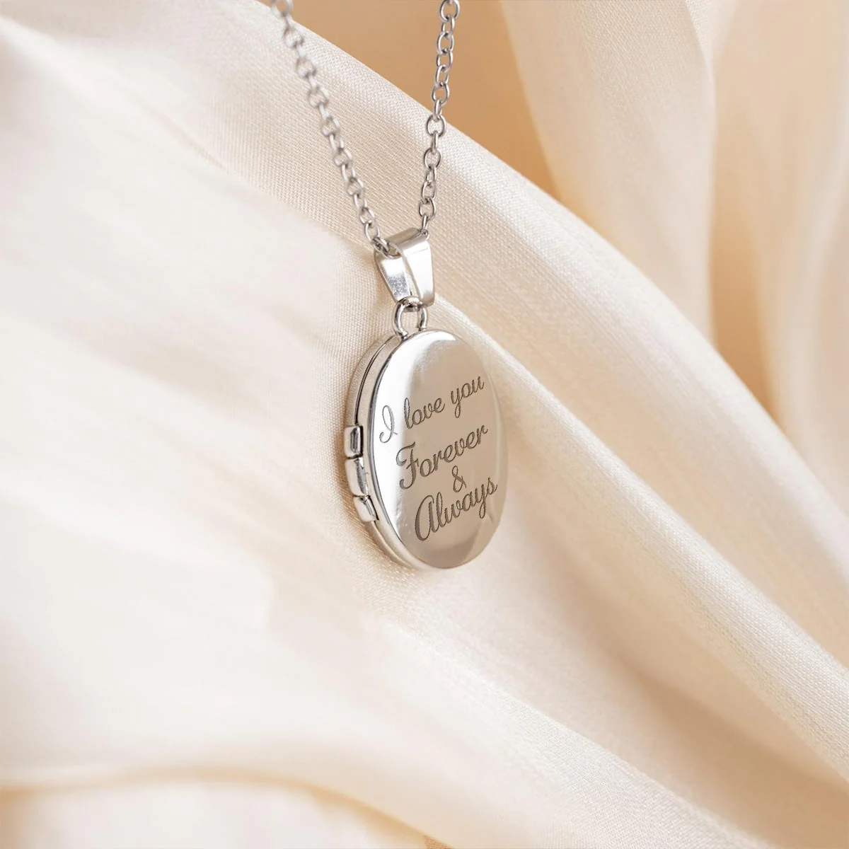 I Love You - Personalized Custom Locket Necklace - Image 5