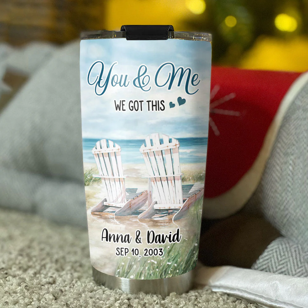 I Love You - Personalized Custom Tumbler - Image 2