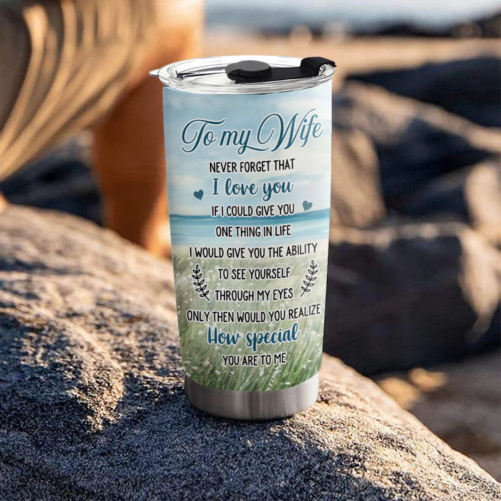 I Love You - Personalized Custom Tumbler - Image 3