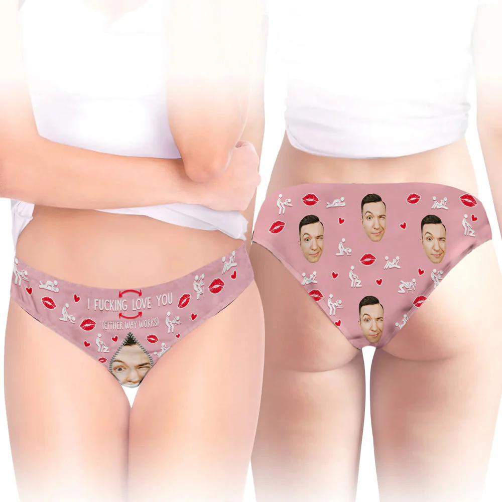 I Love You - Personalized Women Briefs - Image 3