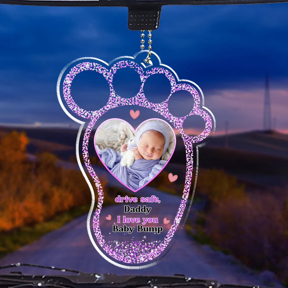 I Love You So Much - Personalized Acrylic Car Ornament - Image 5