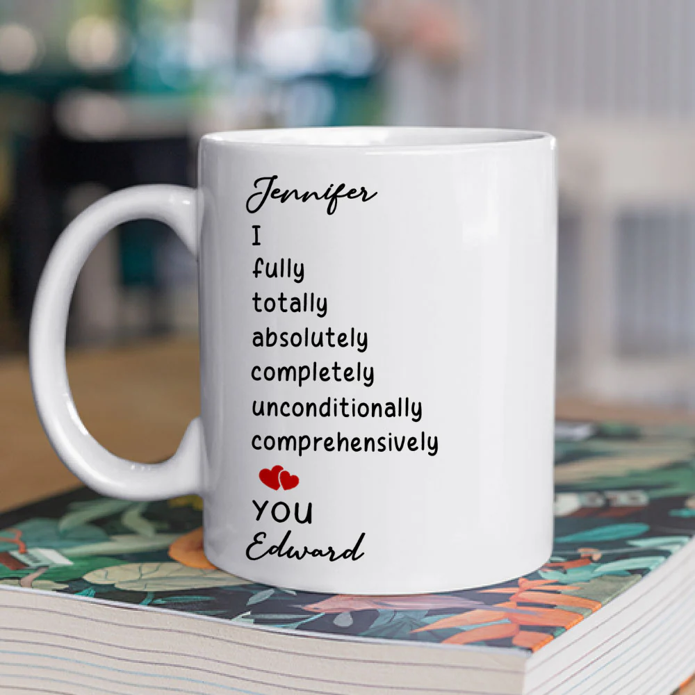 I Love You Unconditionally - Personalized Custom Coffee Mug - Image 2