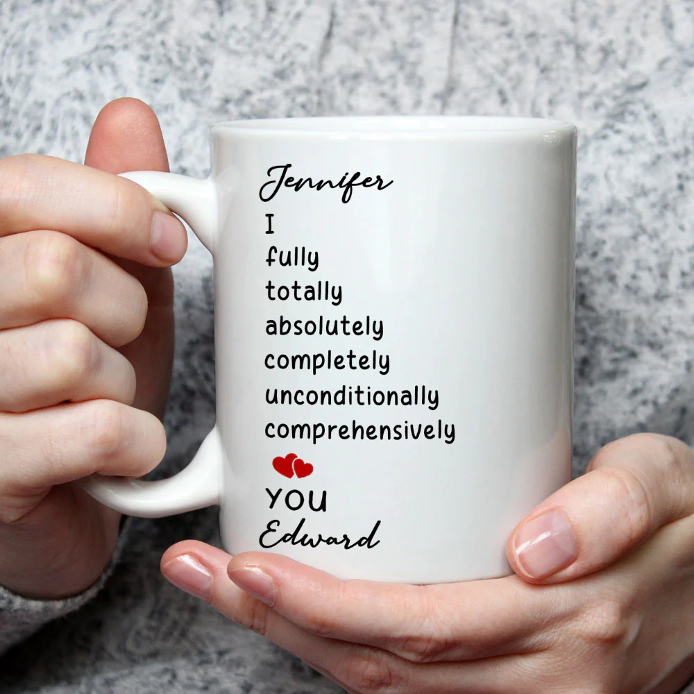 I Love You Unconditionally - Personalized Custom Coffee Mug - Image 3