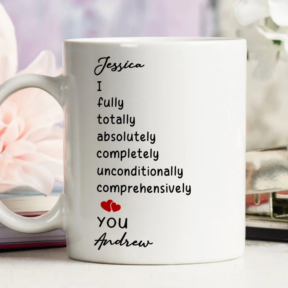 I Love You Unconditionally - Personalized Custom Coffee Mug - Image 4