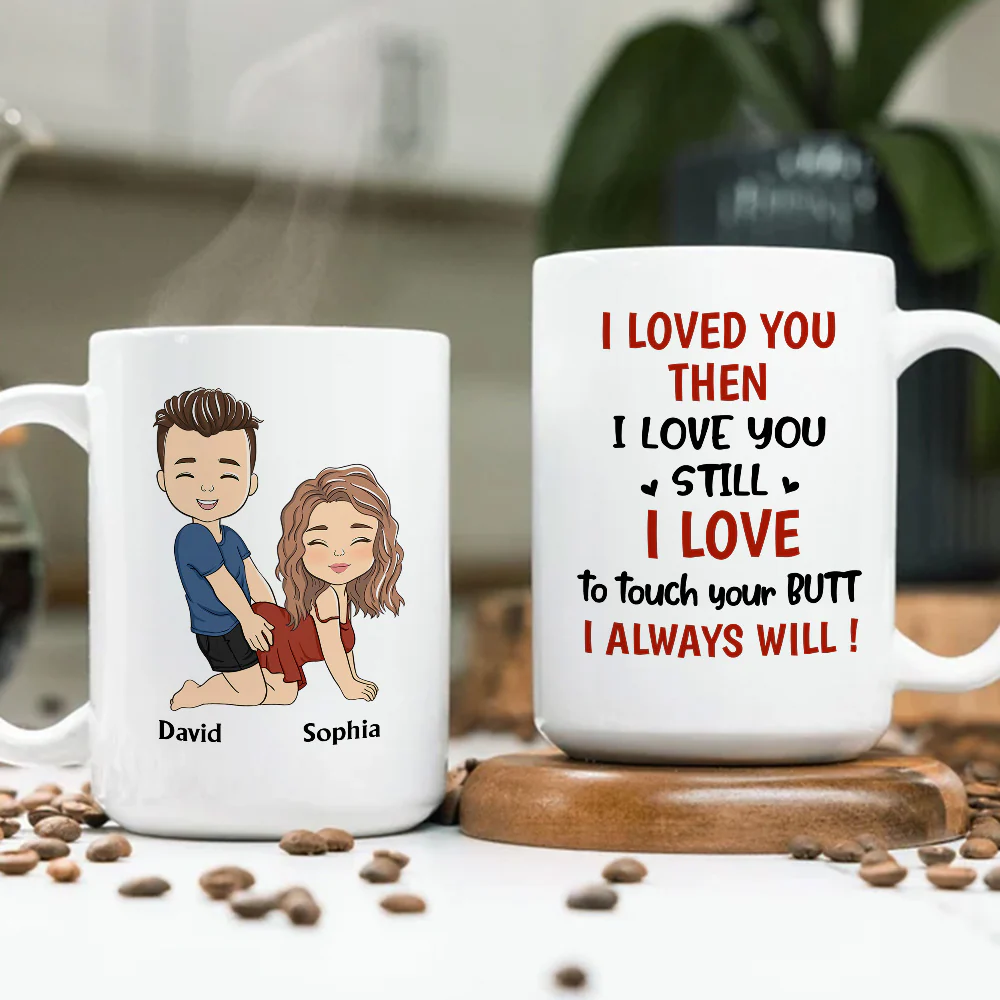 I Love Your Butt - Personalized Custom Coffee Mug - Image 2