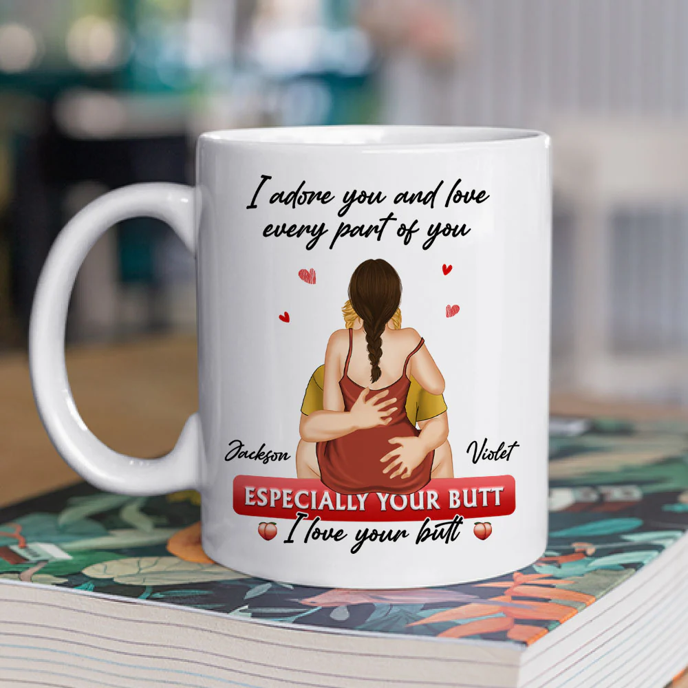 I Love Your Butt - Personalized Custom Coffee Mug - Image 2