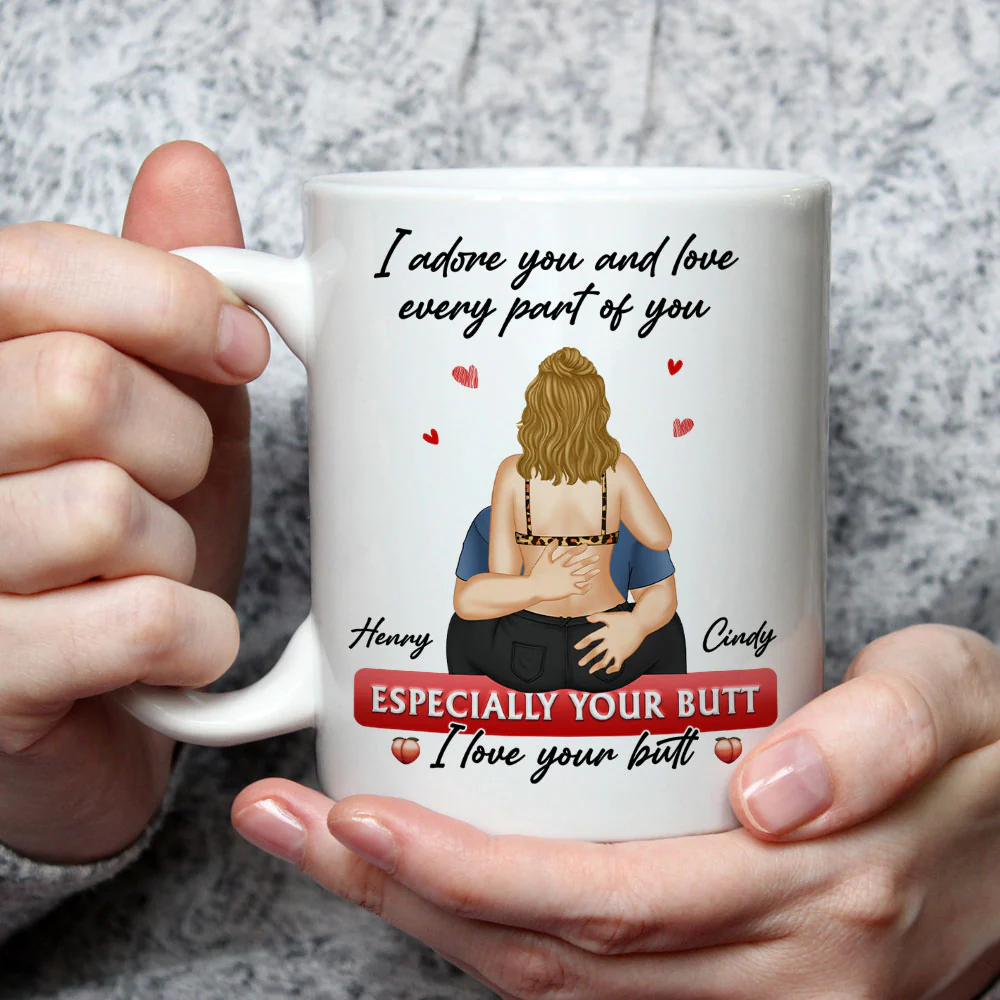 I Love Your Butt - Personalized Custom Coffee Mug - Image 3