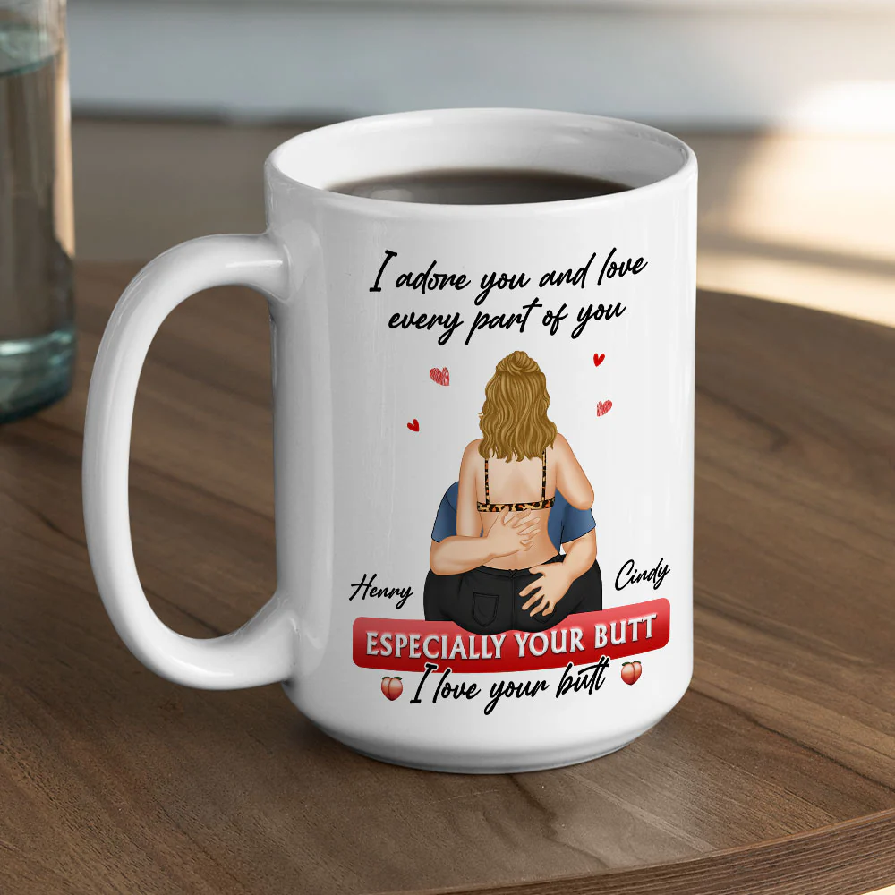 I Love Your Butt - Personalized Custom Coffee Mug - Image 5
