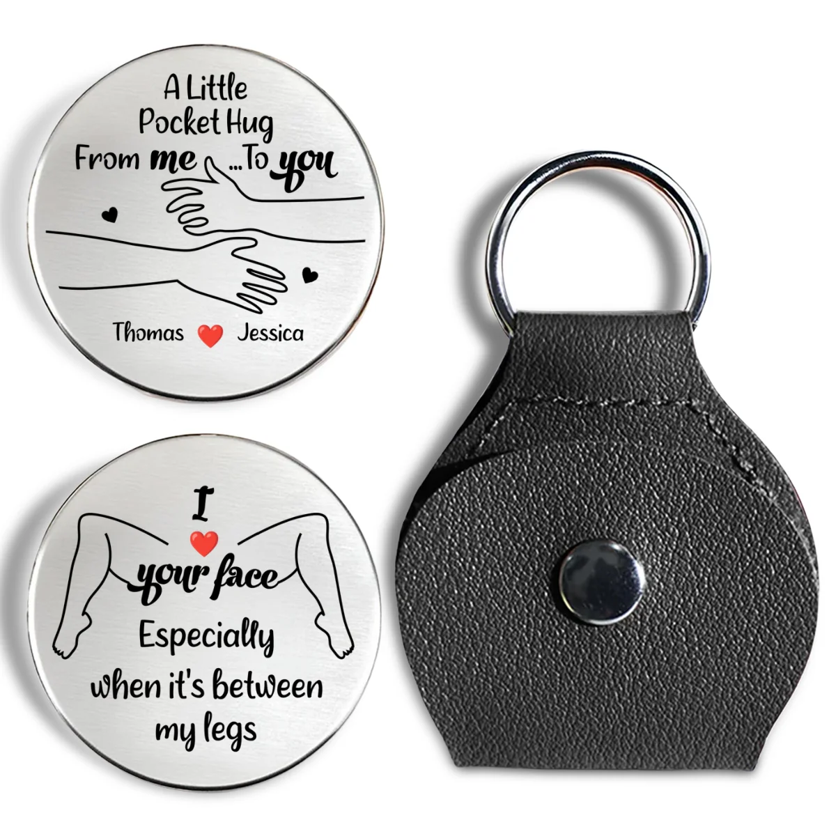 I Love Your Face - Personalized Custom Pocket Hug - Image 7