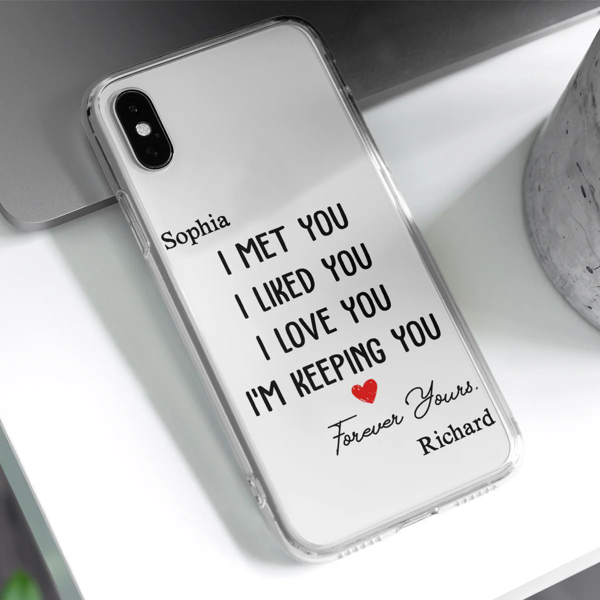 I Met You I Liked You - Personalized Custom Phone Case - Image 4