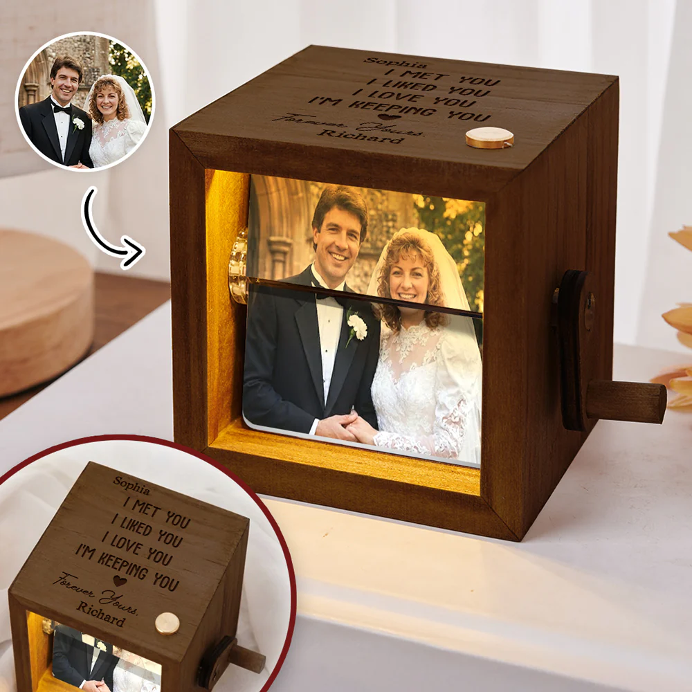 I Met You I Liked You - Personalized Custom Photo Flipbook Animation Box