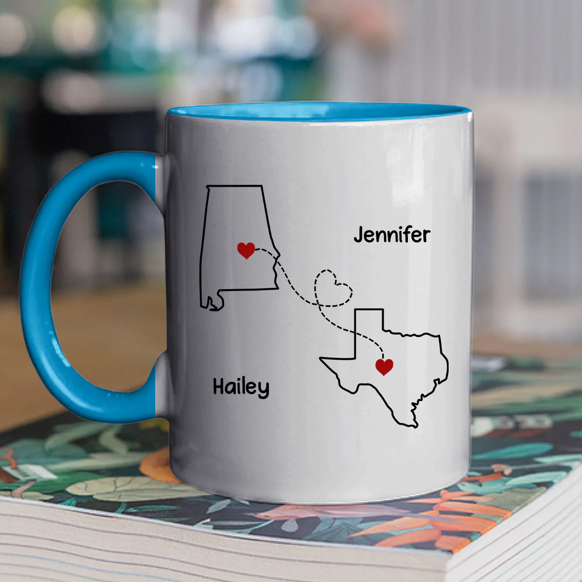 I Miss You Bitch- Personalized Custom Accent Mug - Image 5