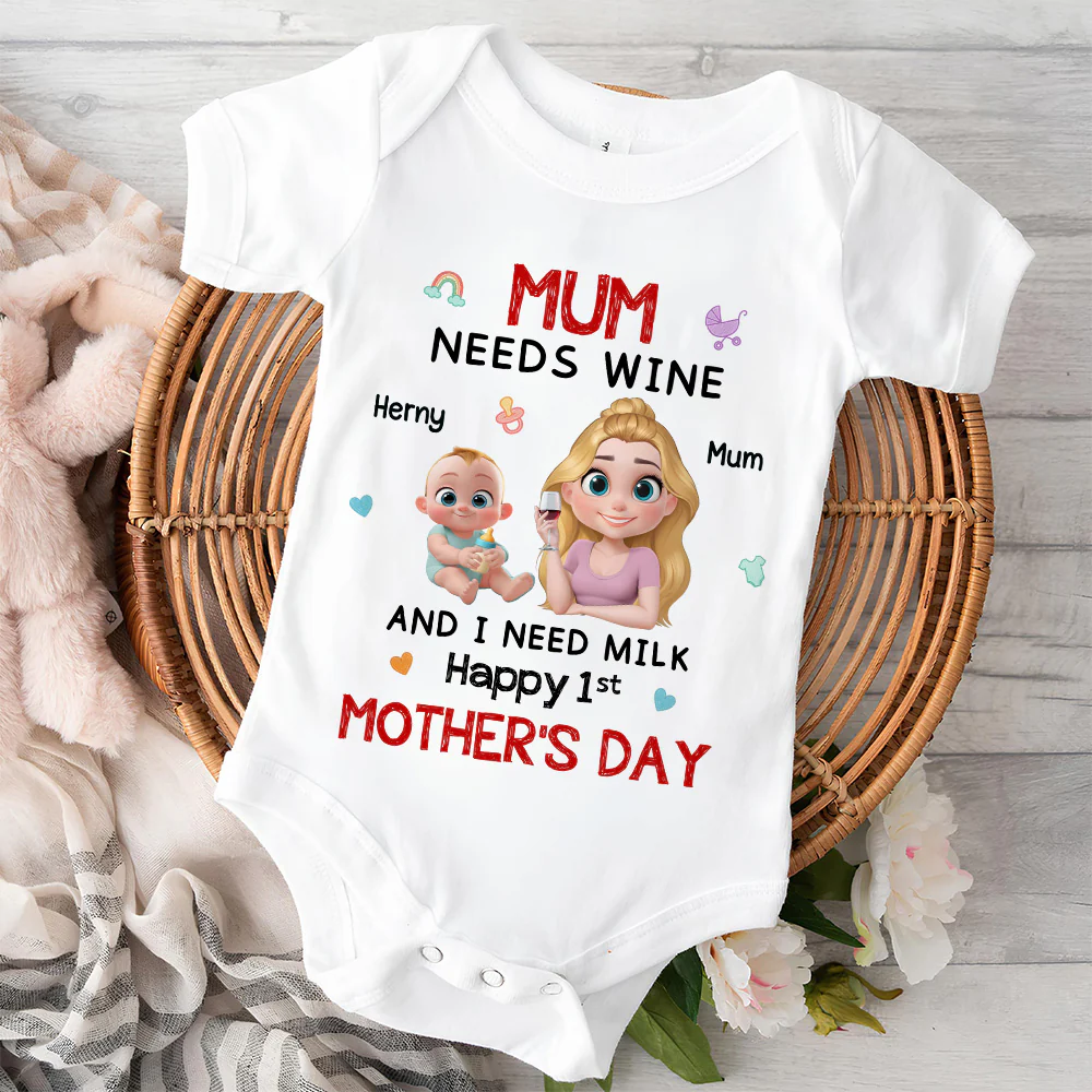 I Need Milk - Personalized Custom Baby Onesie - Image 3