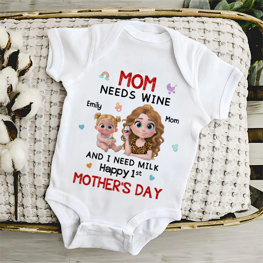 I Need Milk - Personalized Custom Baby Onesie - Image 4