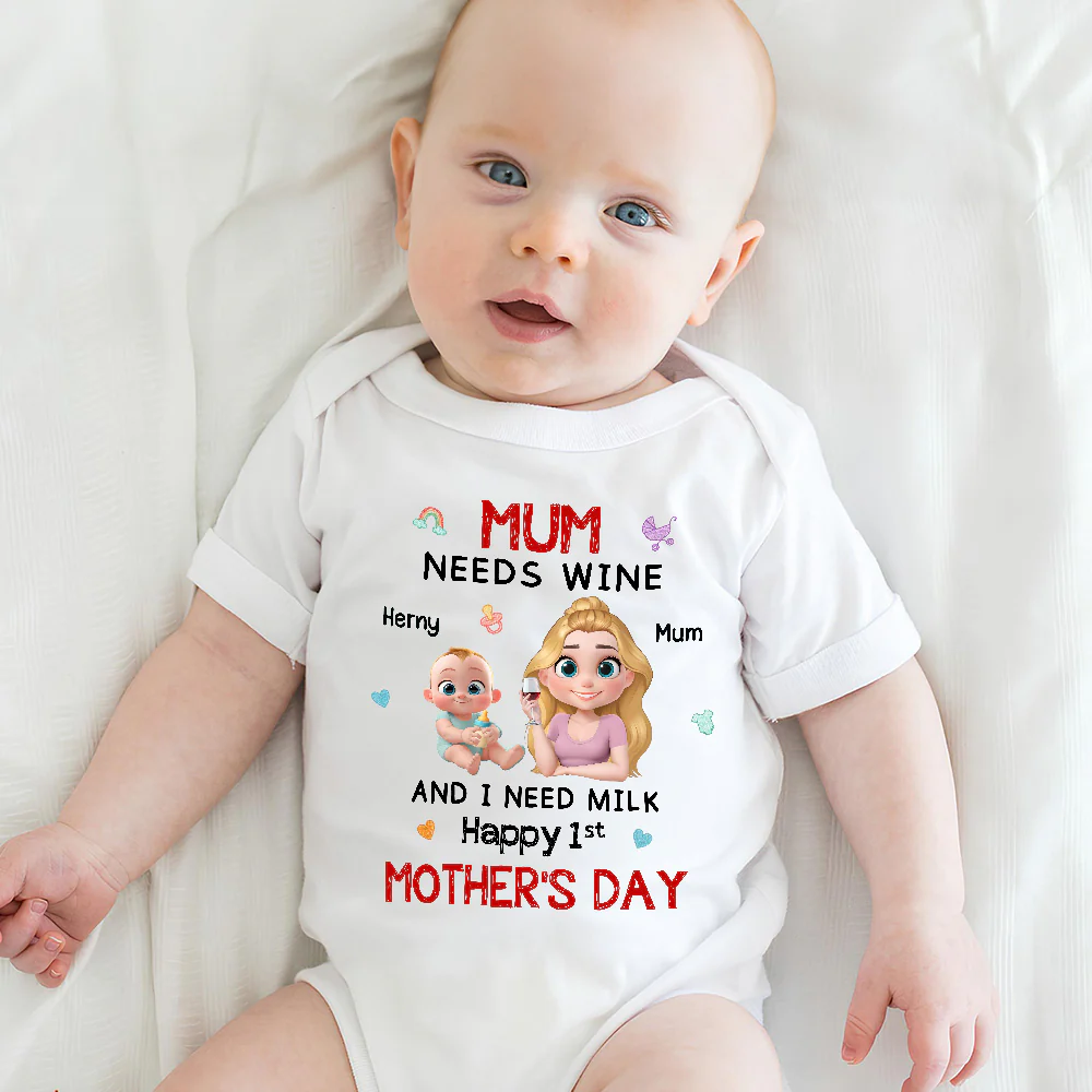 I Need Milk - Personalized Custom Baby Onesie - Image 6