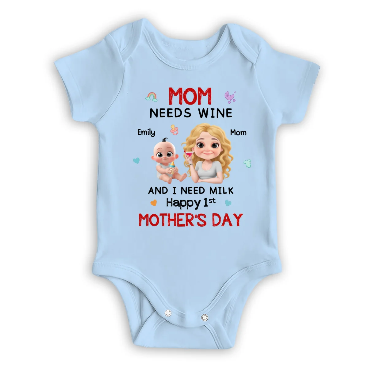 I Need Milk - Personalized Custom Baby Onesie - Image 9