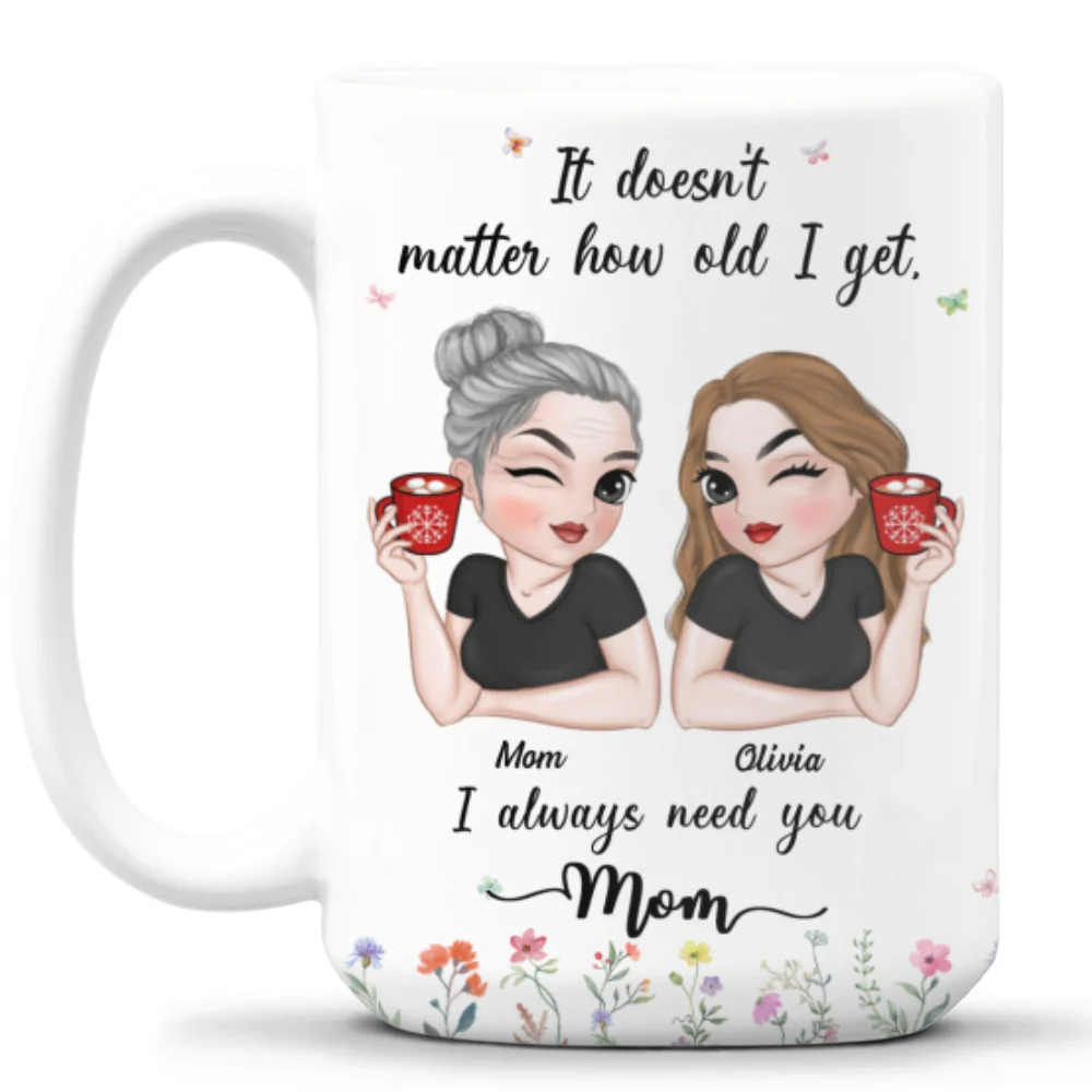 I Need My Mom Here - Personalized Custom Coffee Mug - Image 11