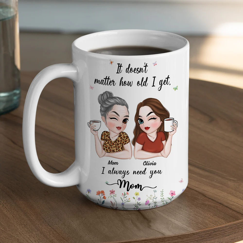 I Need My Mom Here - Personalized Custom Coffee Mug - Image 9