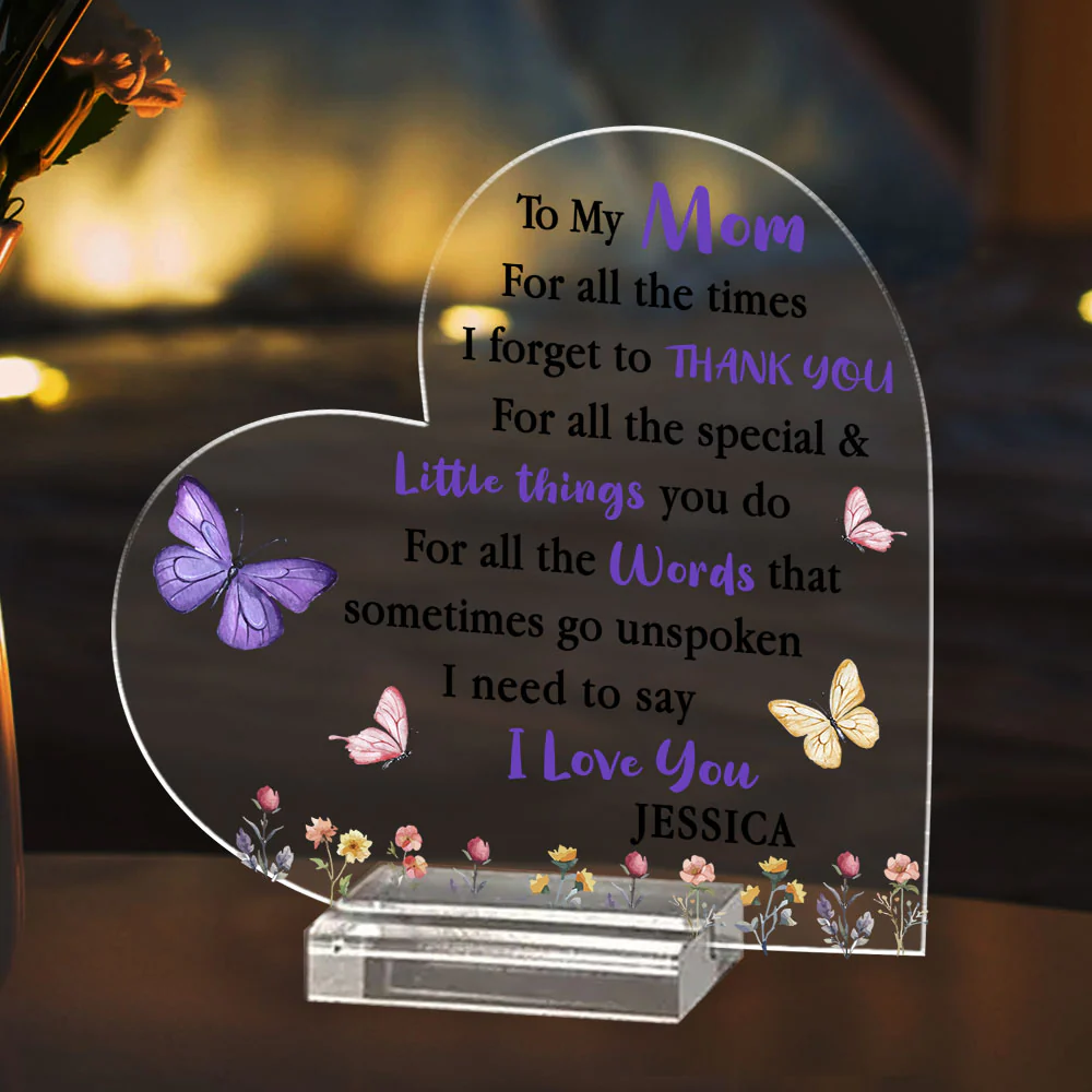 I Need To Say I Love You - Personalized Custom Acrylic Plaque With Base - Image 4