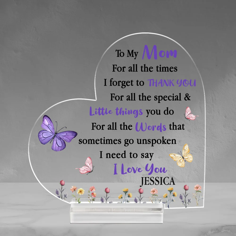 I Need To Say I Love You - Personalized Custom Acrylic Plaque With Base - Image 5
