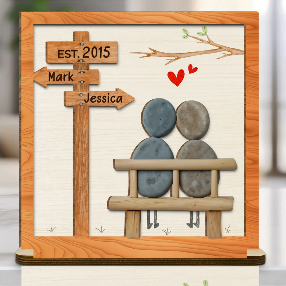 I Need You Because I Love You - Personalized Custom 2-Layer Wood Plaque With Flat Base - Image 7