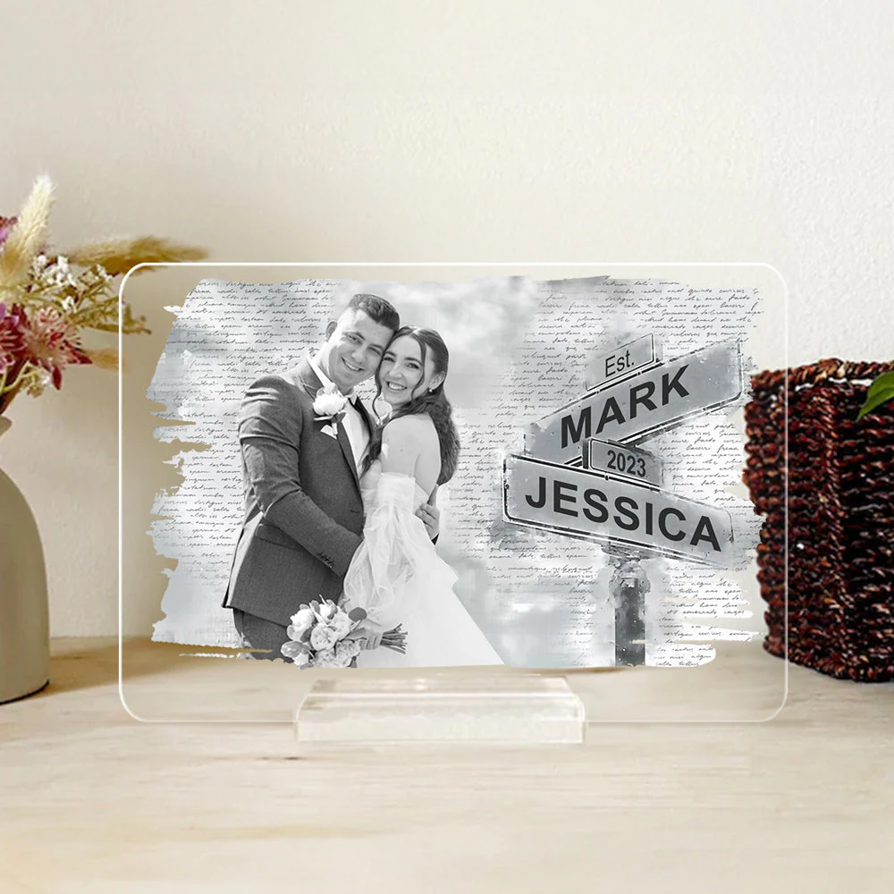 I Need You Because I Love You - Personalized Custom Acrylic Plaque With Base - Image 4