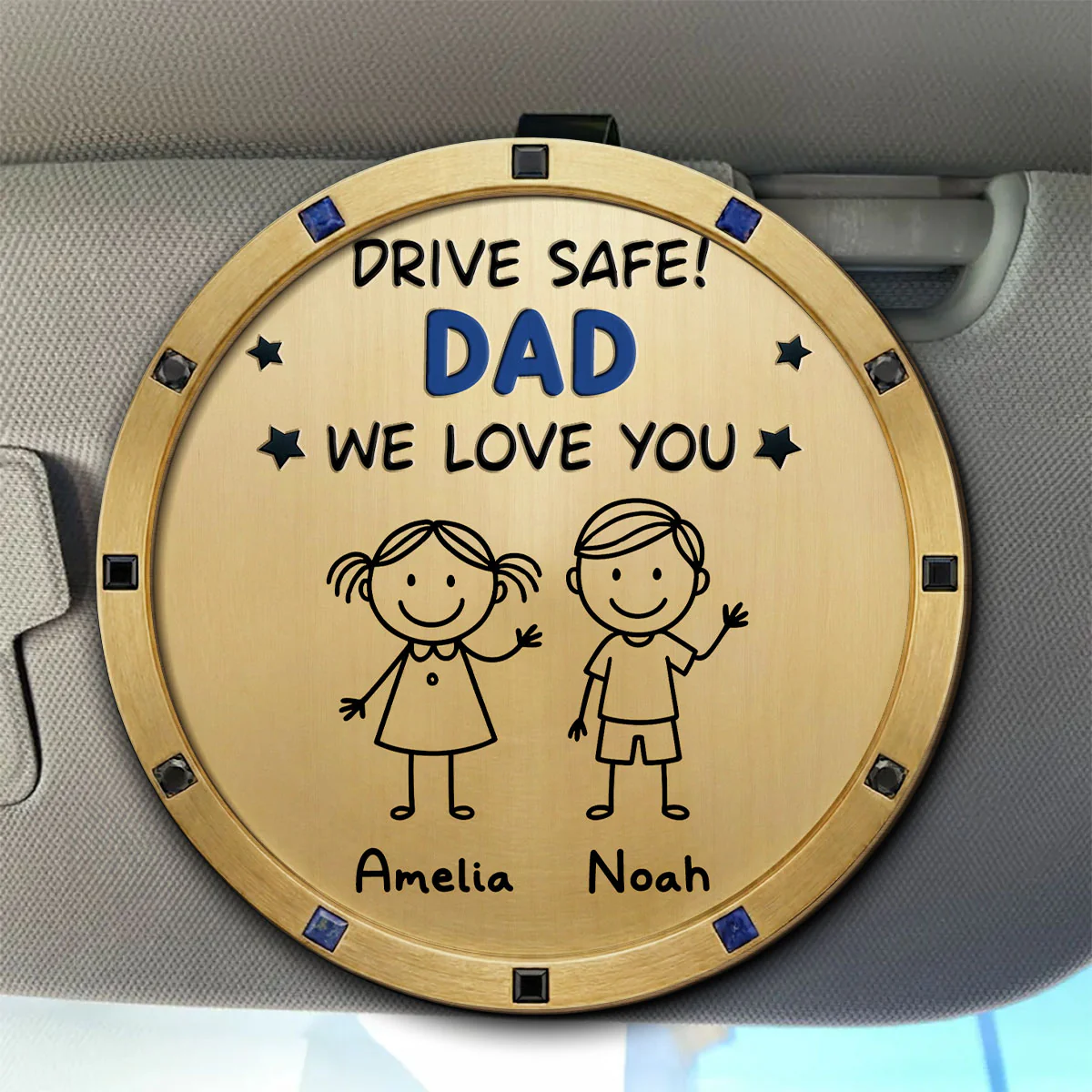I Need You Home Safe - Personalized Custom Car Visor Clip - Image 2
