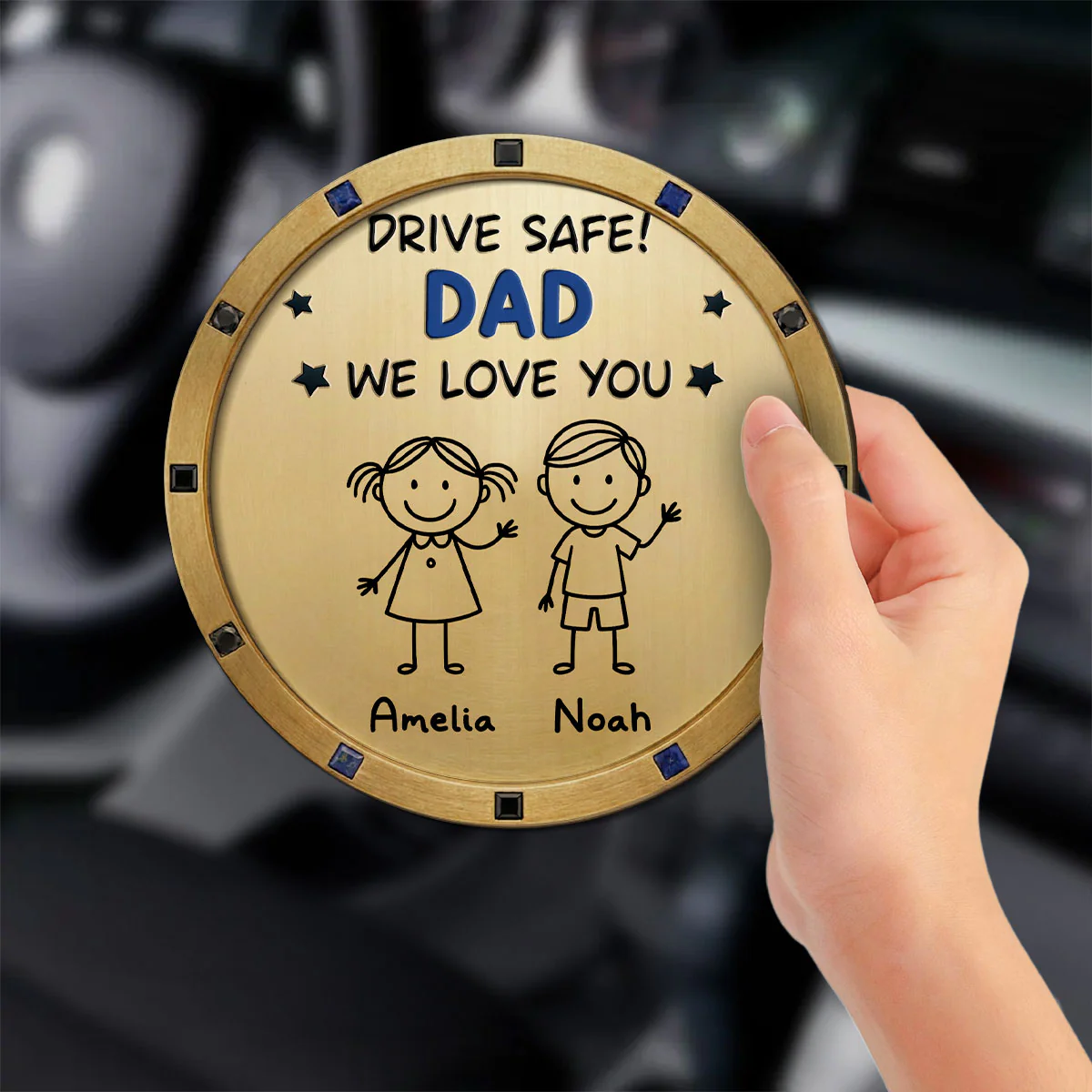 I Need You Home Safe - Personalized Custom Car Visor Clip - Image 3