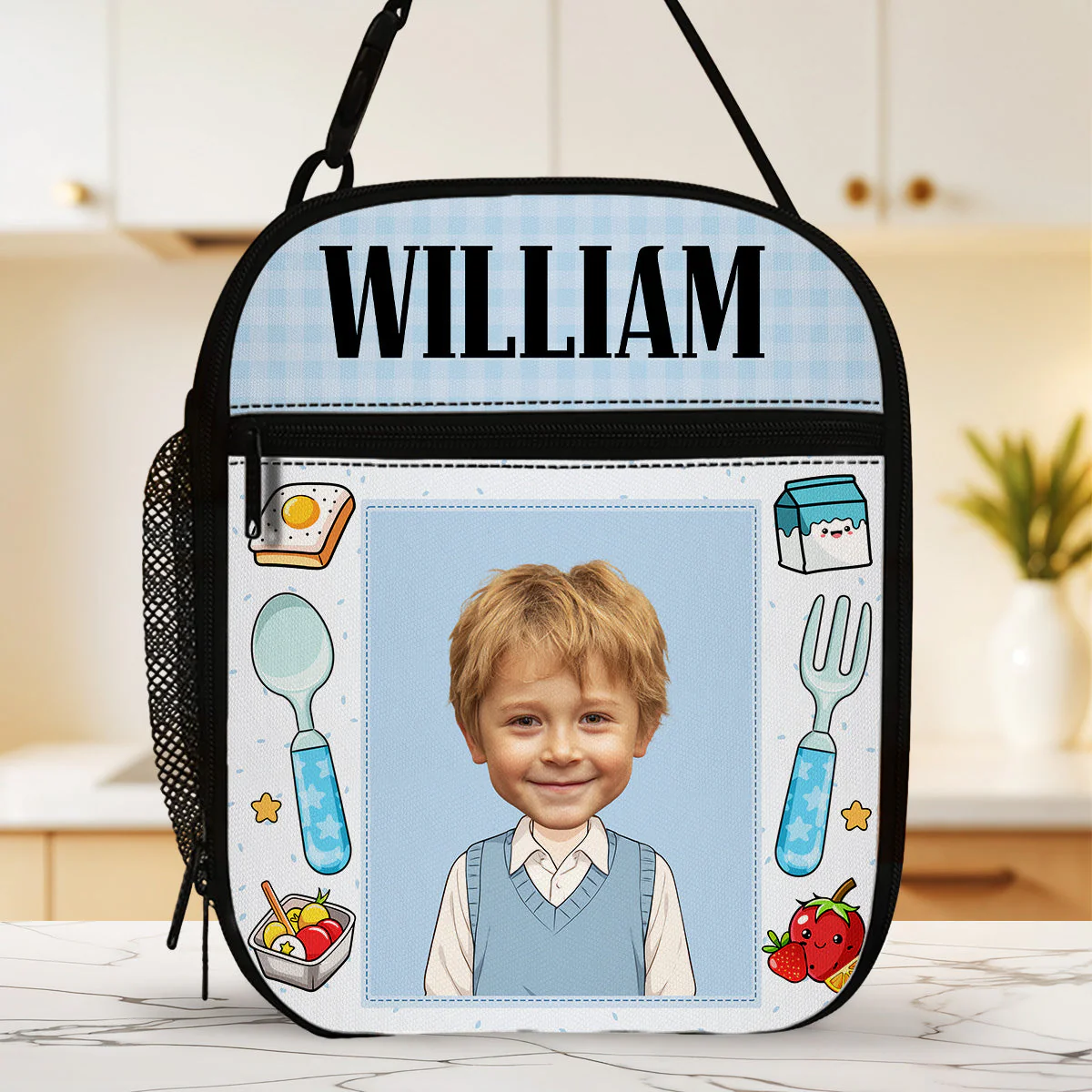 I Packed This With Love - Personalized Custom Insulated Lunch Bag - Image 5