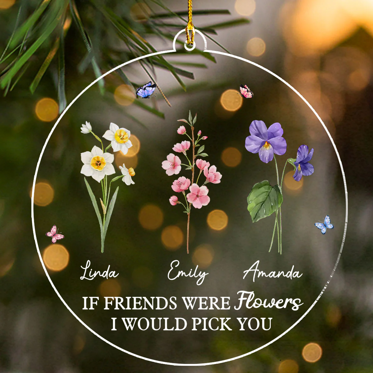I Pick You - Personalized Custom Acrylic Ornament - Image 2
