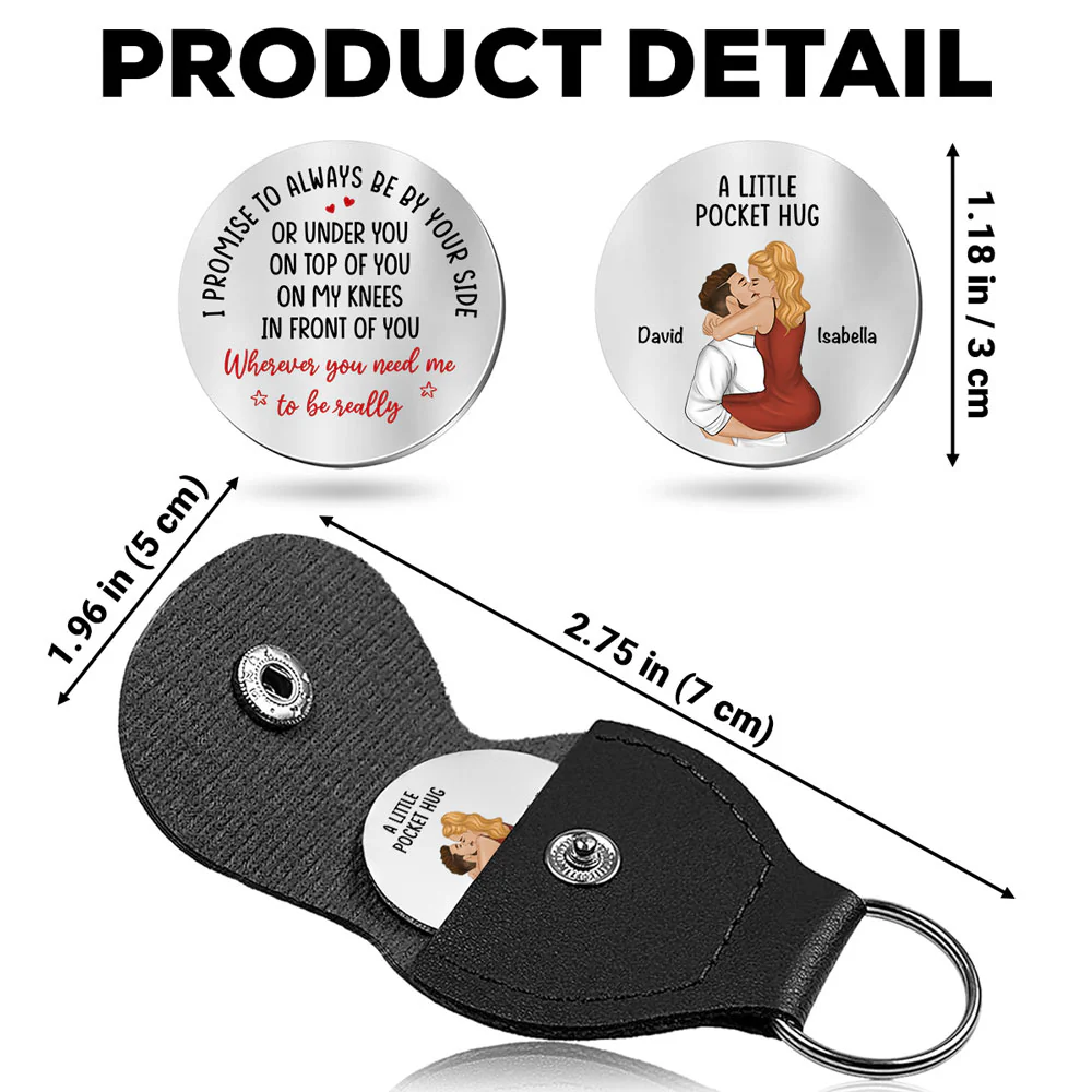 I Promise - Personalized Custom Pocket Hug - Image 5