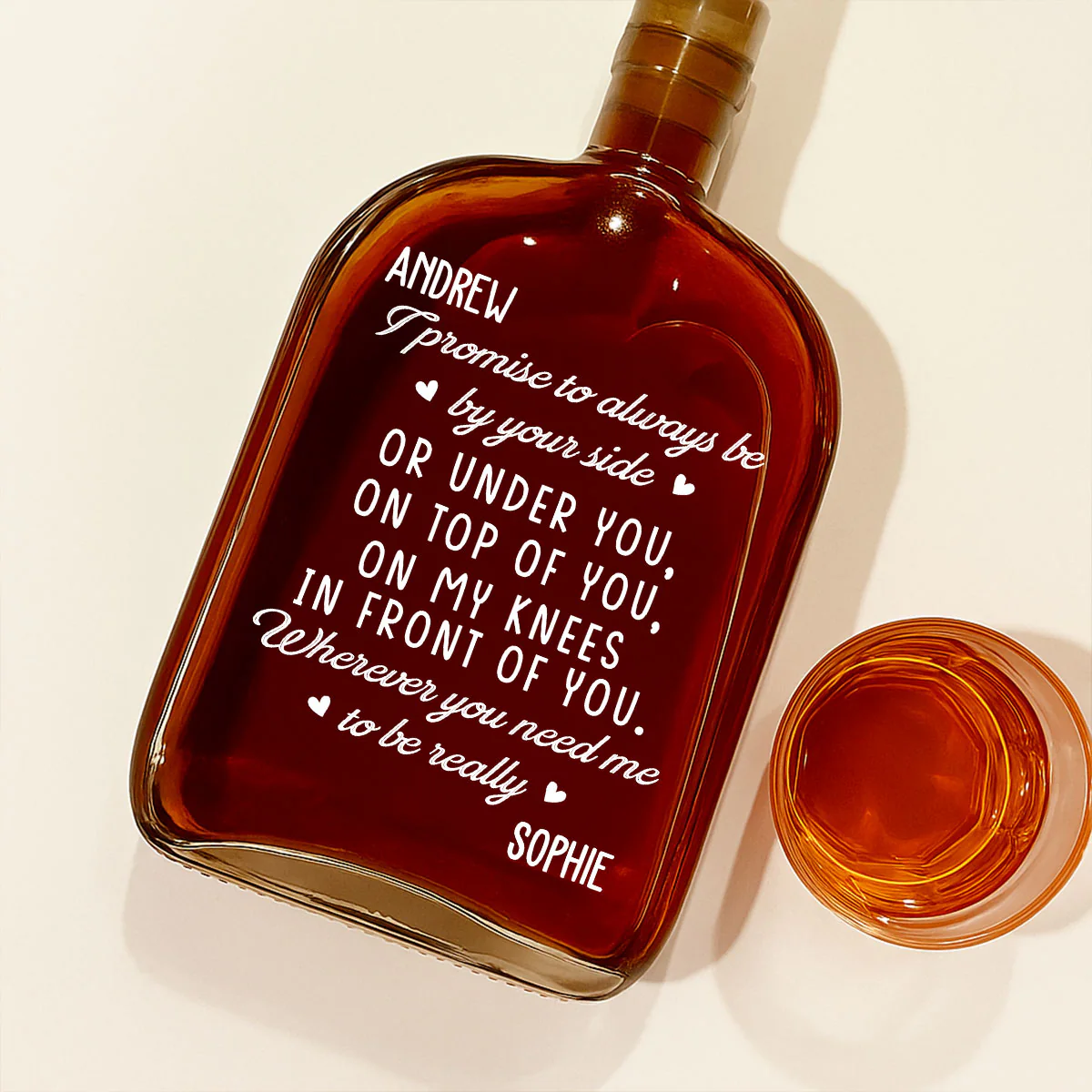 I Promise - Personalized Custom Spirits Decanter - Image 2
