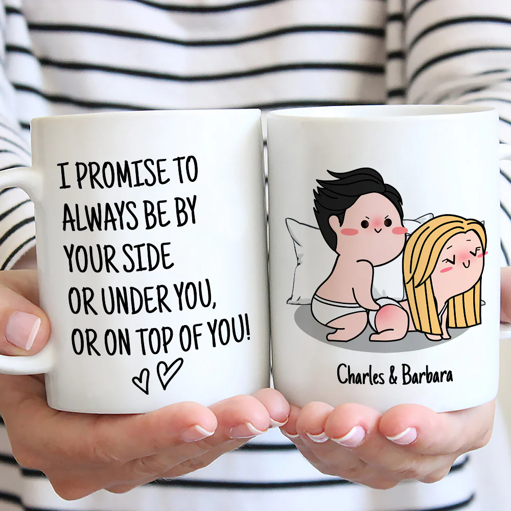I Promise To Always Be By Your Side - Personalized Custom Coffee Mug - Image 3