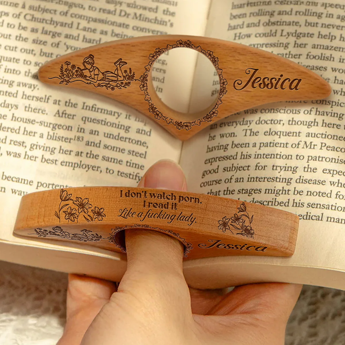 I Read It Like A Lady - Personalized Custom Book Page Holder