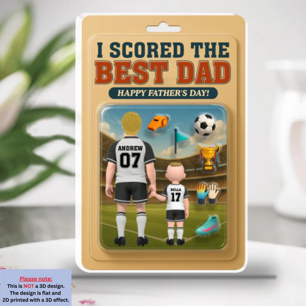I Scored The Best Dad - Personalized Custom Acrylic Plaque - Image 5