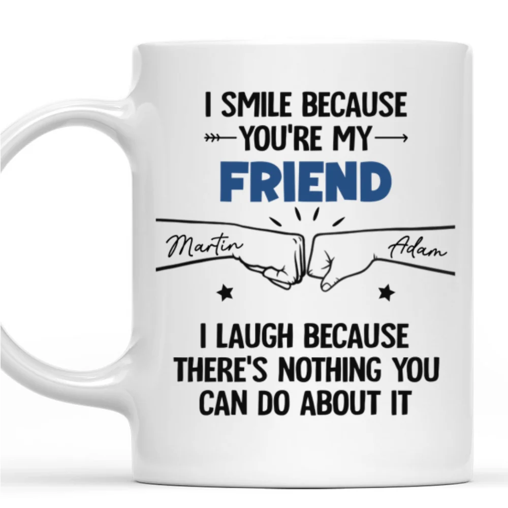 I Smile Because You Are My Brother - Personalized Custom Coffee Mug - Image 10