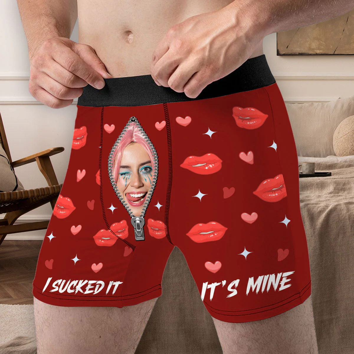I Sucked It - Personalized Photo Men's Boxer Briefs - Image 4