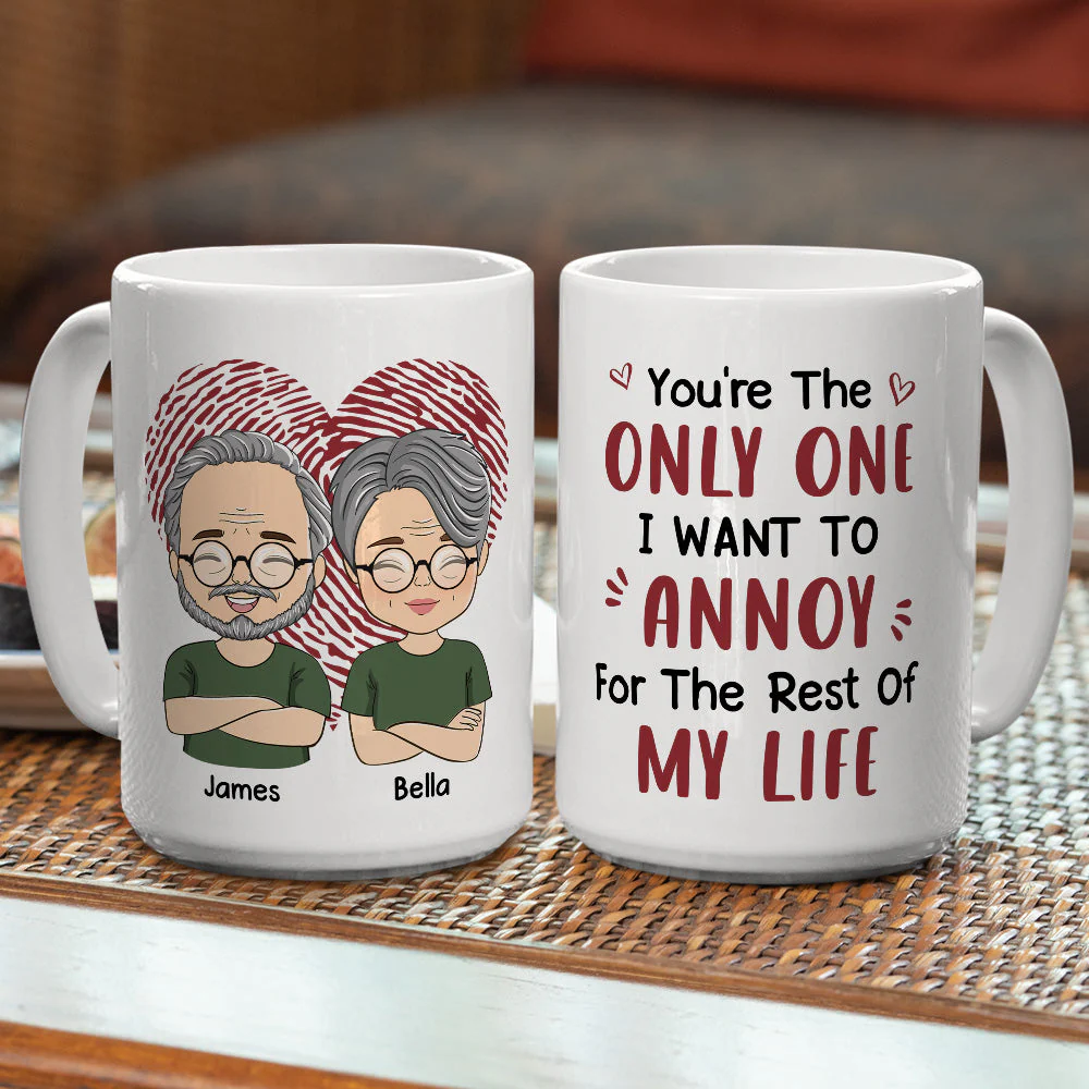 I Want To Annoy - Personalized Custom Coffee Mug - Image 4