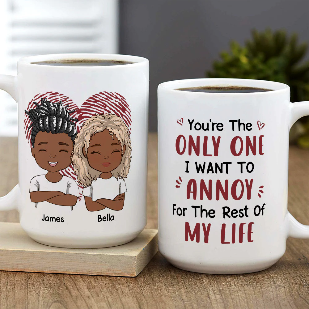 I Want To Annoy - Personalized Custom Coffee Mug - Image 5