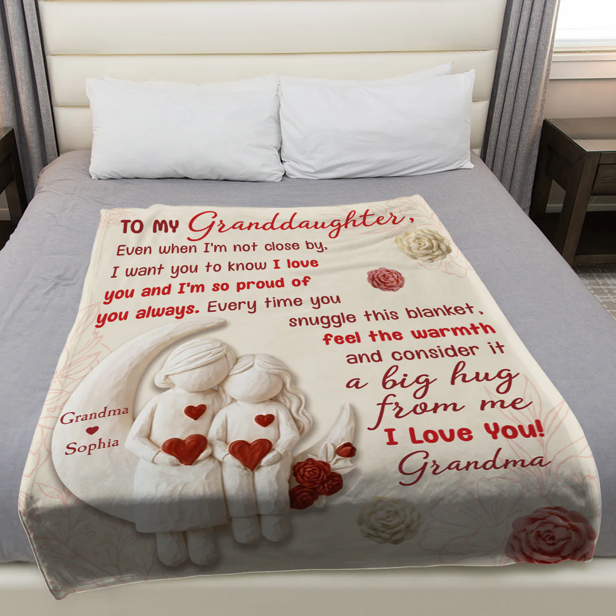 I Want You Know How Much I Love You - Personalized Custom Fleece Blanket - Image 3