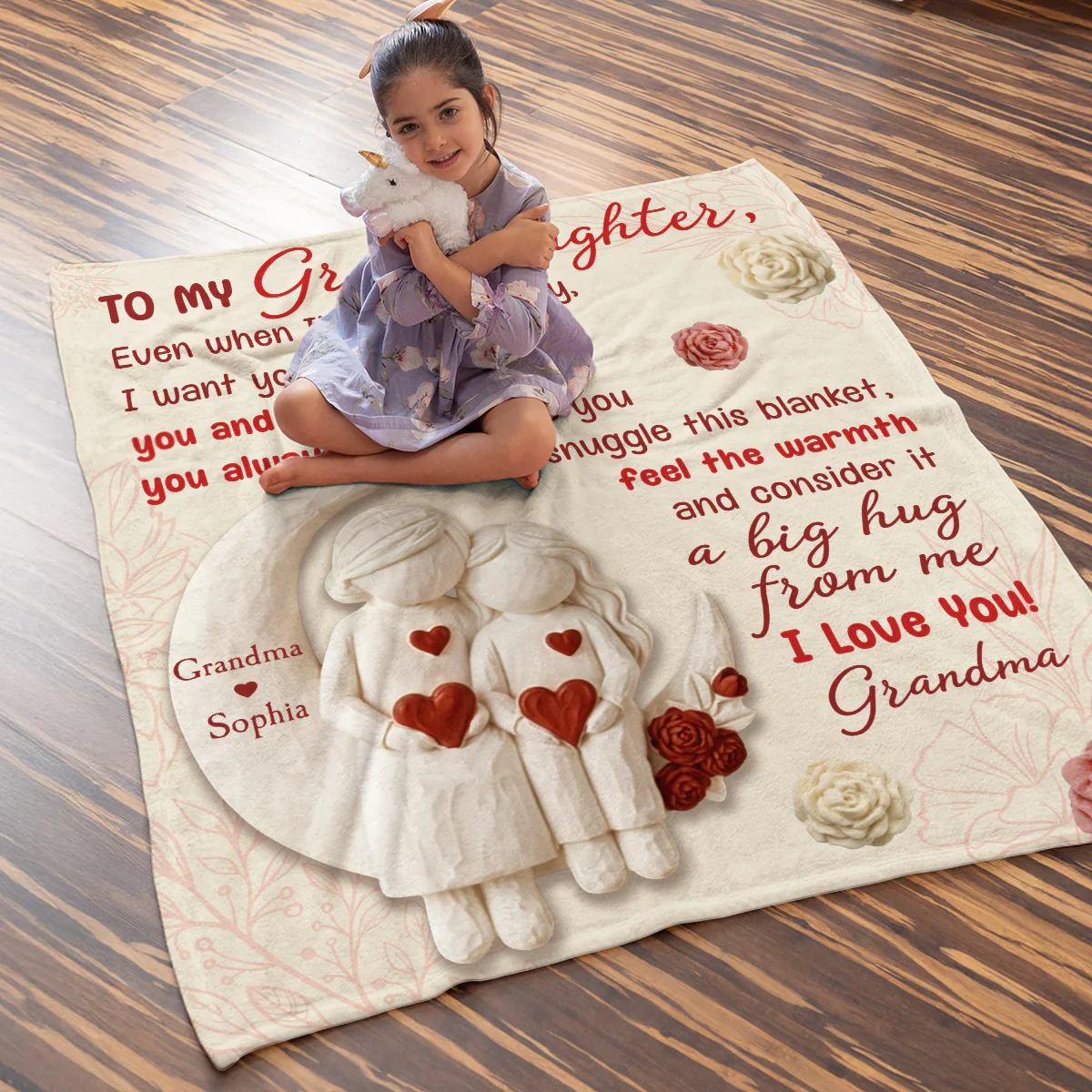 I Want You Know How Much I Love You - Personalized Custom Fleece Blanket - Image 7