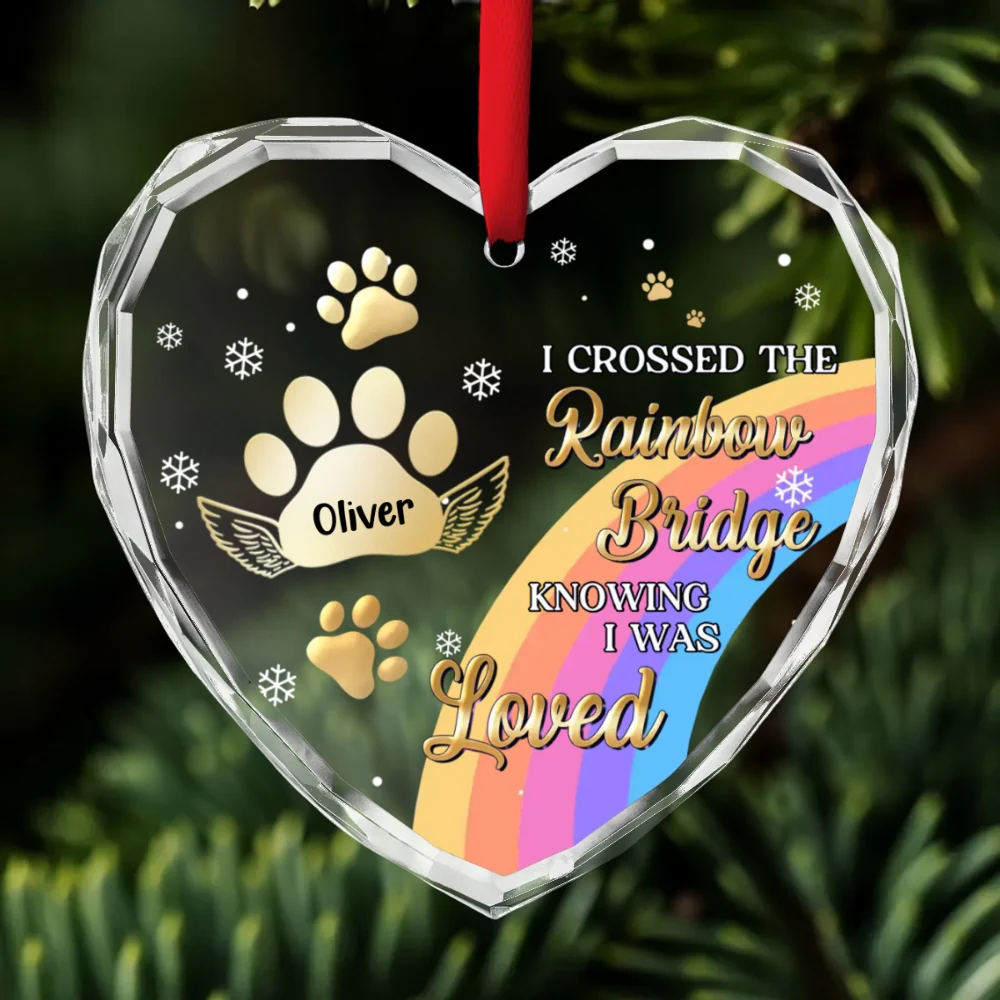 I Was Loved - Personalized Custom Glass Ornament - Image 6