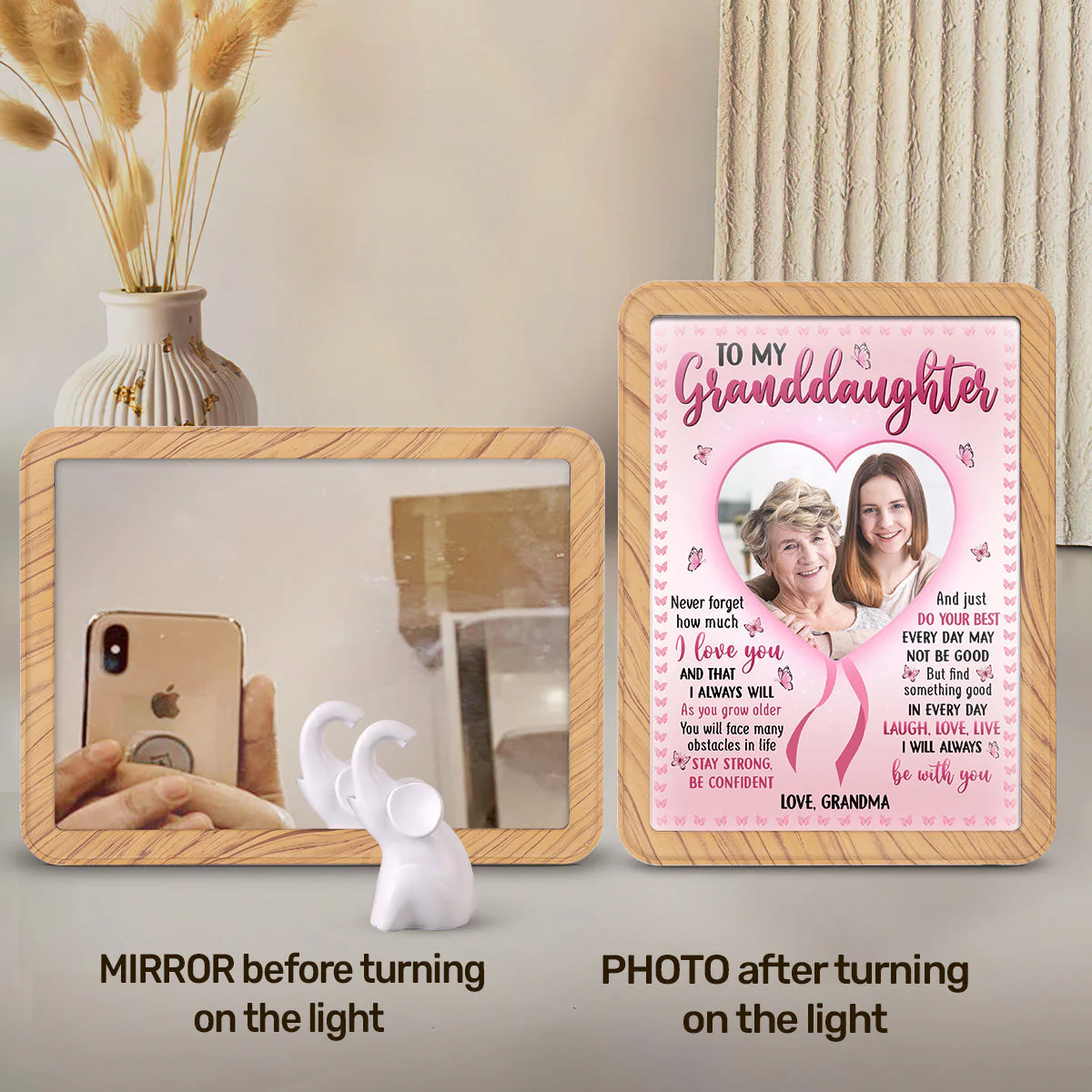 I Will Always Be With You - Personalized Custom Magic Mirror - Image 5